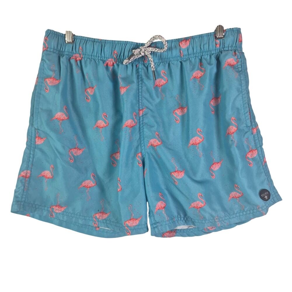 MOLOKAI Pink Flamingo Swimming Shorts Men Size L